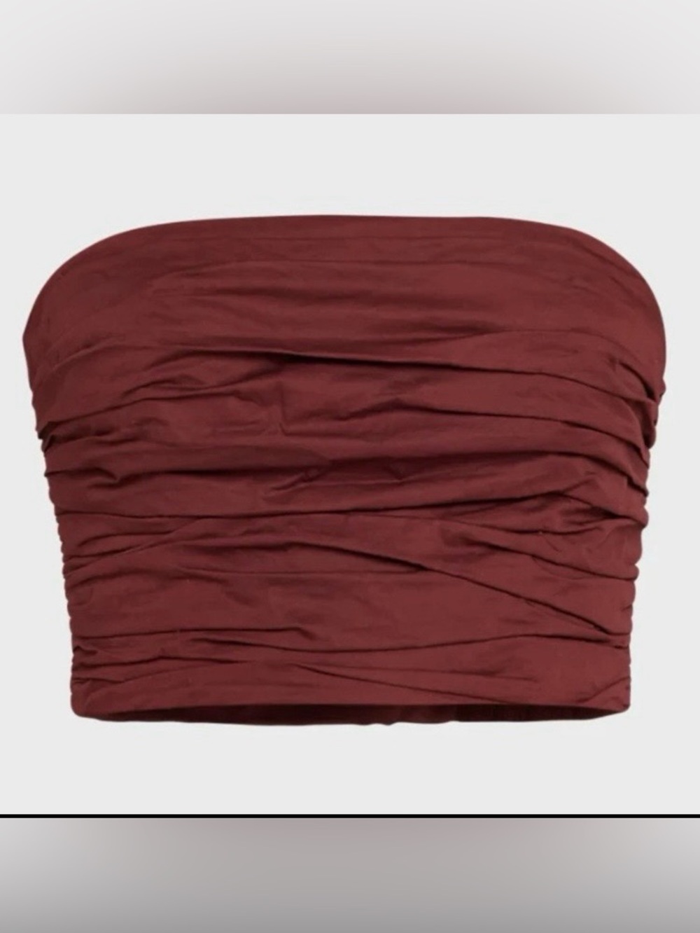 A.L.C. Gisele Gathered Tube Top in Syrah 4 NEW NWT